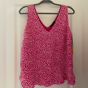 Gibson top with tiered peplum